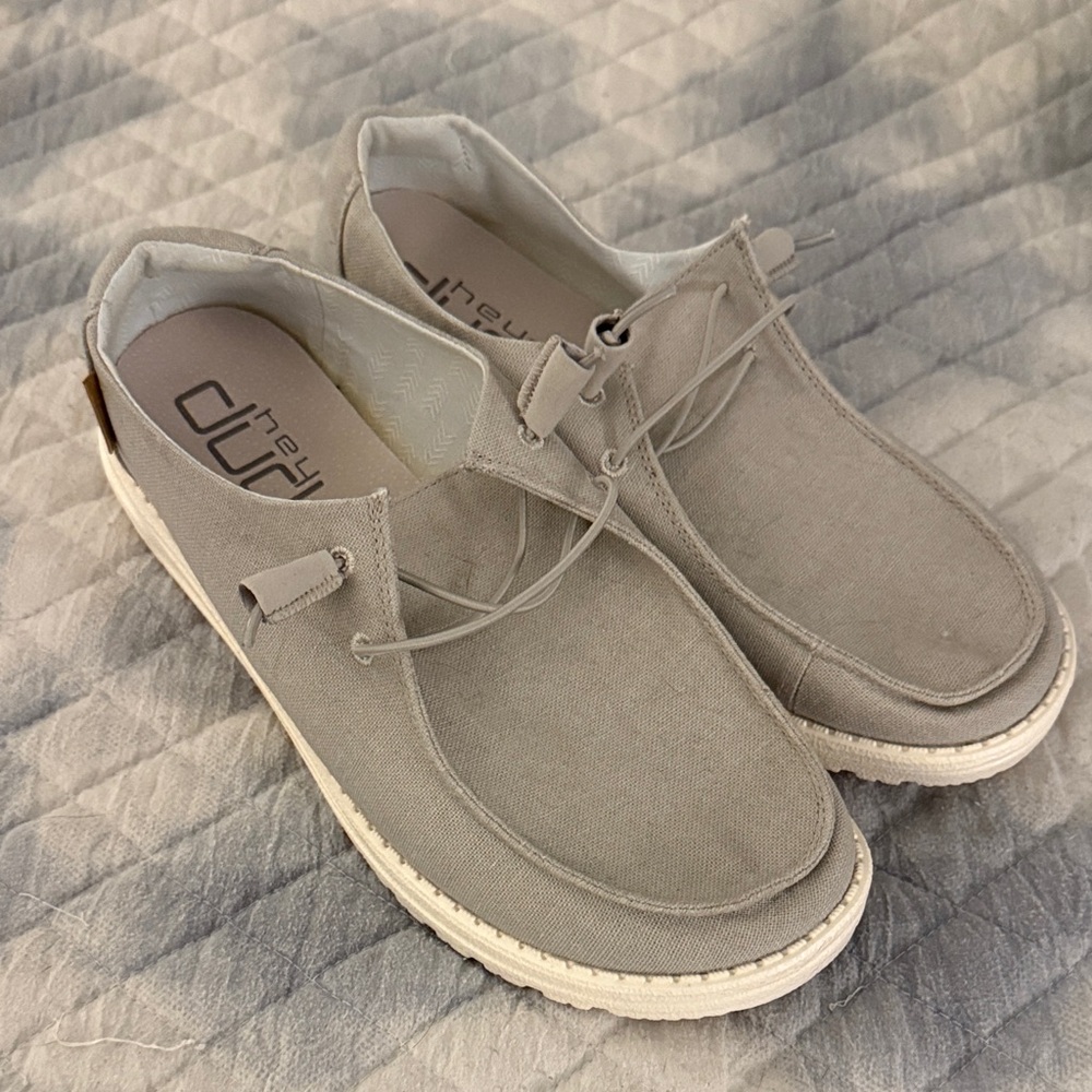 Hey Dude Women's Light Gray Shoes